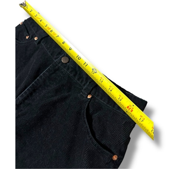 ASOS Black Casual Corduroy High Waisted Pencil Shape Mini Skirt - Picture 12 of 16